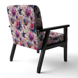 Pink And Purple Romantic Roses Paisley Pattern - Glam Arm Chair