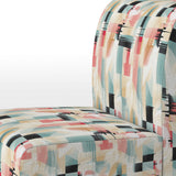 Beige And Light Green Cubic Sophistication - Modern Arm Chair