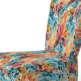 Rainbow Cheetah Waves - Modern Accent Side Chair