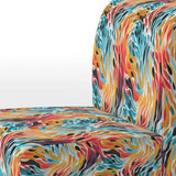 Rainbow Cheetah Waves - Modern Accent Side Chair