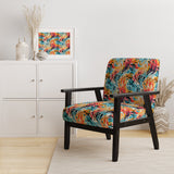 Rainbow Cheetah Waves - Modern Accent Side Chair