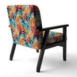 Rainbow Cheetah Waves - Modern Accent Side Chair