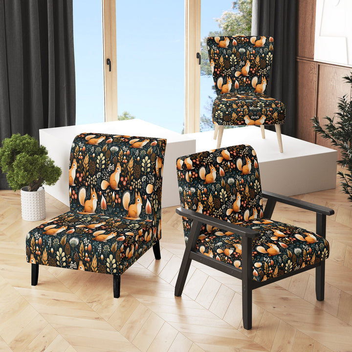 Squirrel Delight - Farmhouse Arm Chair