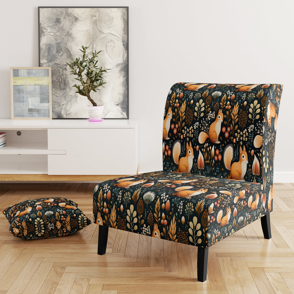 Squirrel Delight - Farmhouse Arm Chair
