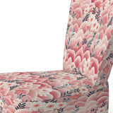 Pink And White Floral Hilltop Meadows - Upholstered Cottage Accent Chairs