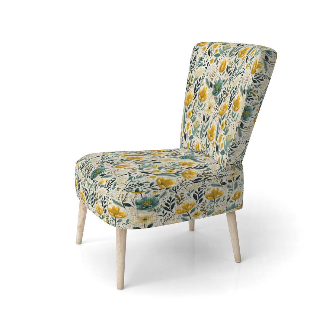 Boho Botanicals Boho Greens - Hygge &amp; Scandinavian Arm Chair