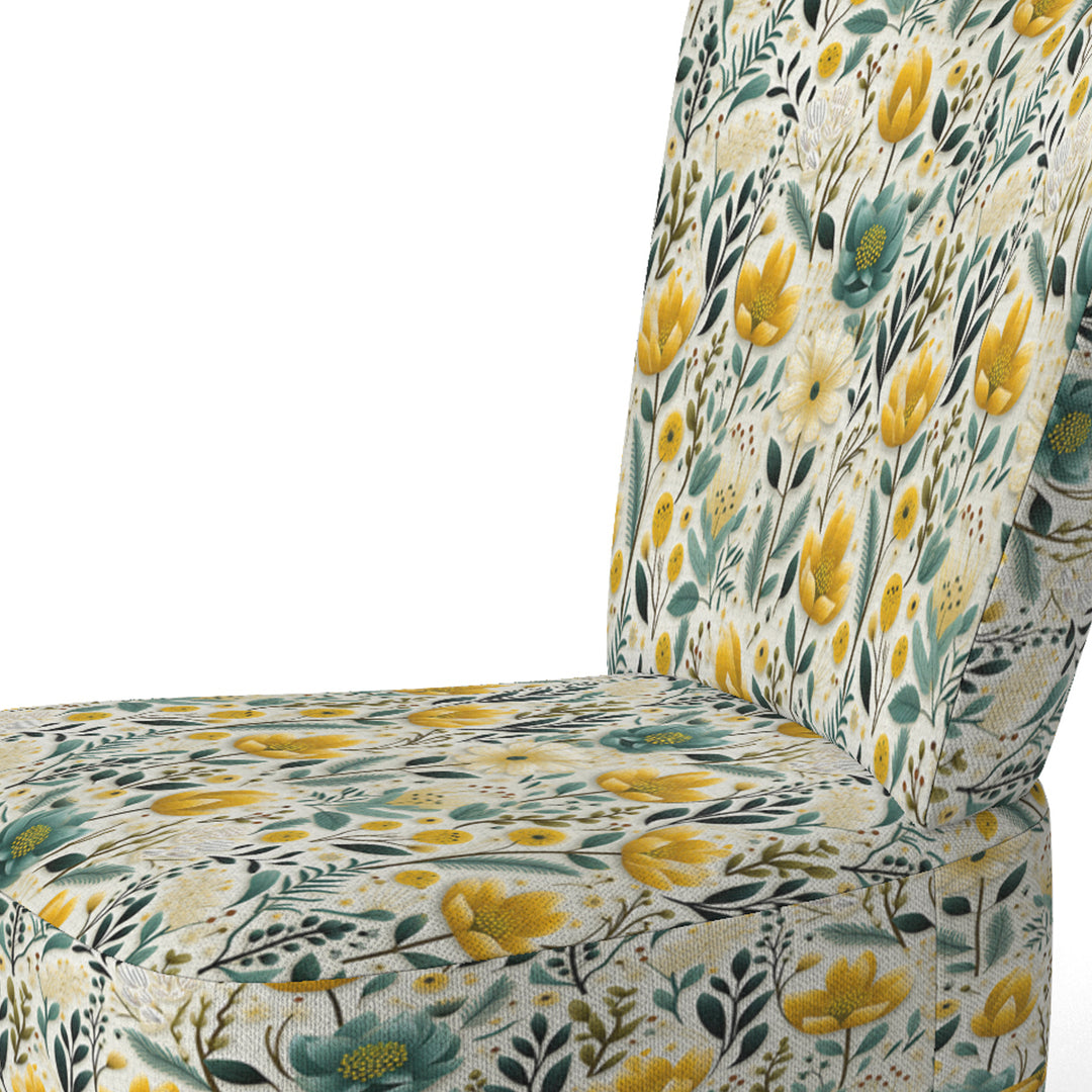 Boho Botanicals Boho Greens - Hygge &amp; Scandinavian Arm Chair