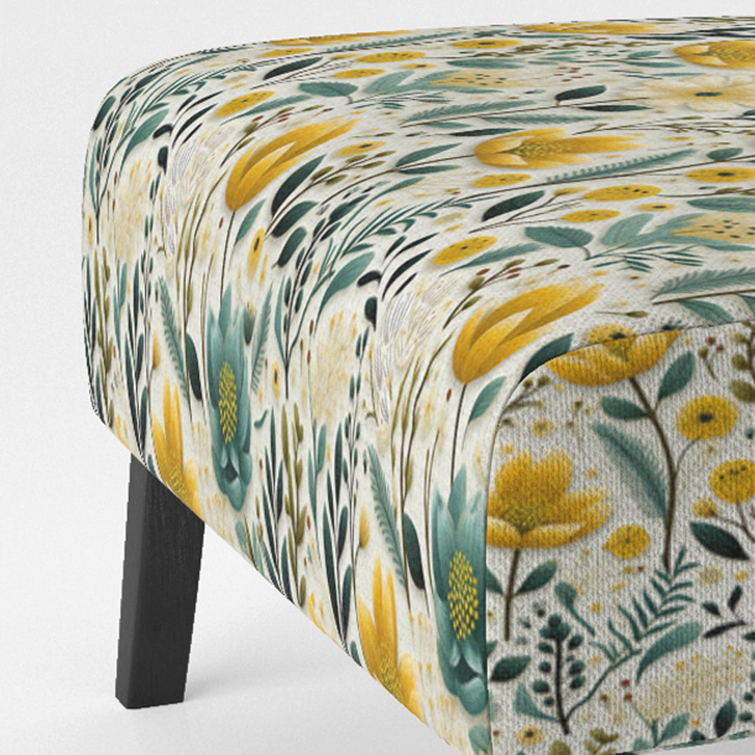 Boho Botanicals Boho Greens - Hygge &amp; Scandinavian Arm Chair