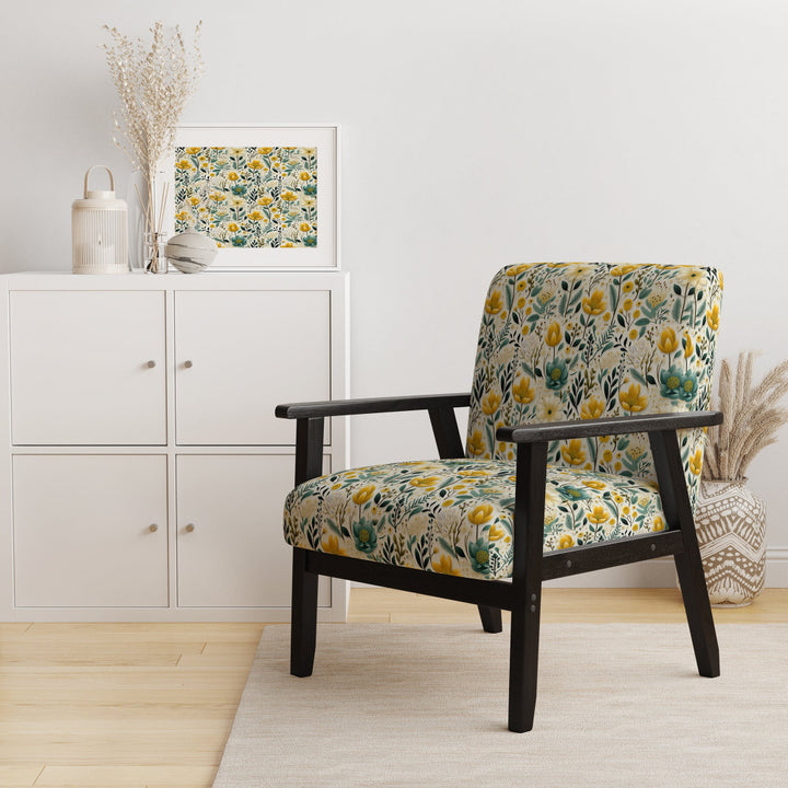 Boho Botanicals Boho Greens - Hygge &amp; Scandinavian Arm Chair
