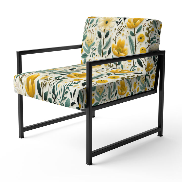 Boho Botanicals Boho Greens - Hygge &amp; Scandinavian Arm Chair