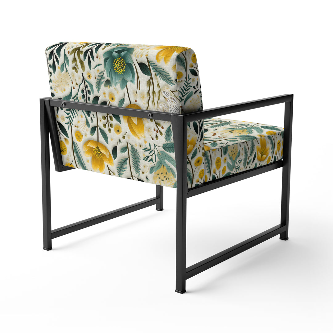 Boho Botanicals Boho Greens - Hygge &amp; Scandinavian Arm Chair