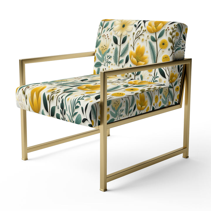 Boho Botanicals Boho Greens - Hygge &amp; Scandinavian Arm Chair