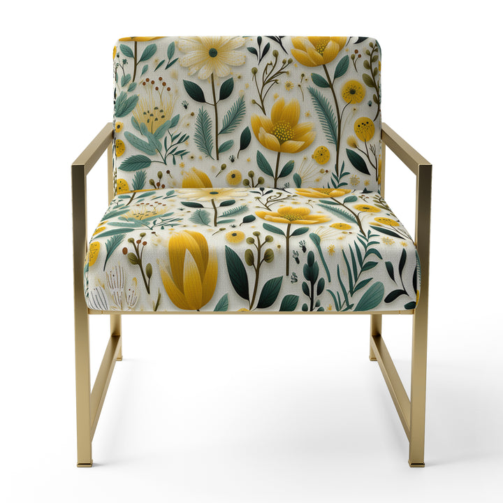 Boho Botanicals Boho Greens - Hygge &amp; Scandinavian Arm Chair