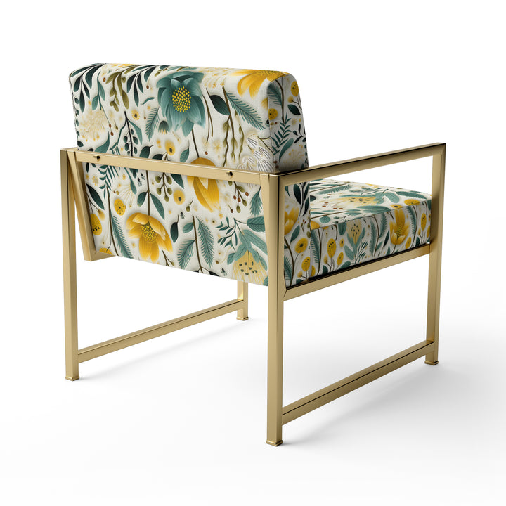 Boho Botanicals Boho Greens - Hygge &amp; Scandinavian Arm Chair