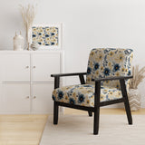 Blue And White Coastal Retreat Seashells - Cottage Accent Side Chair
