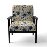 Blue And White Coastal Retreat Seashells - Cottage Accent Side Chair