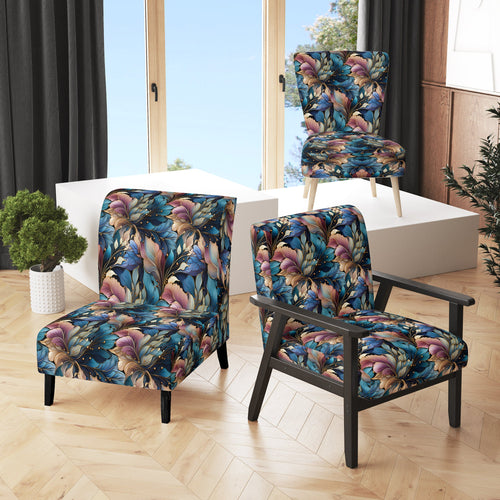 Spiral Flower Elegance Boho Pattern - Bohemian Arm Chair