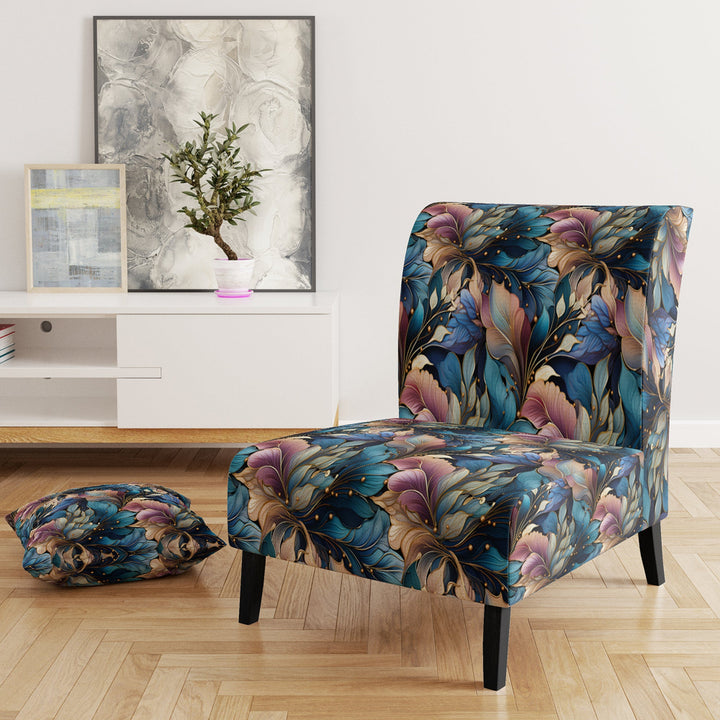 Spiral Flower Elegance Boho Pattern - Bohemian Arm Chair