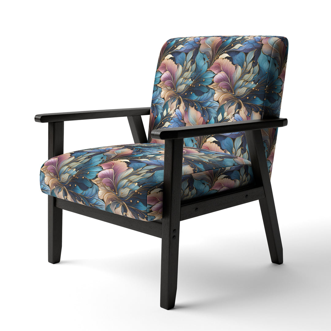 Spiral Flower Elegance Boho Pattern - Bohemian Arm Chair