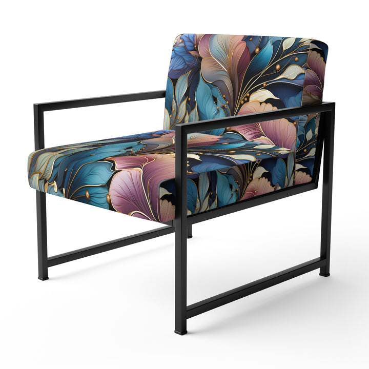 Spiral Flower Elegance Boho Pattern - Bohemian Arm Chair