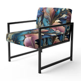 Spiral Flower Elegance Boho Pattern - Bohemian Arm Chair