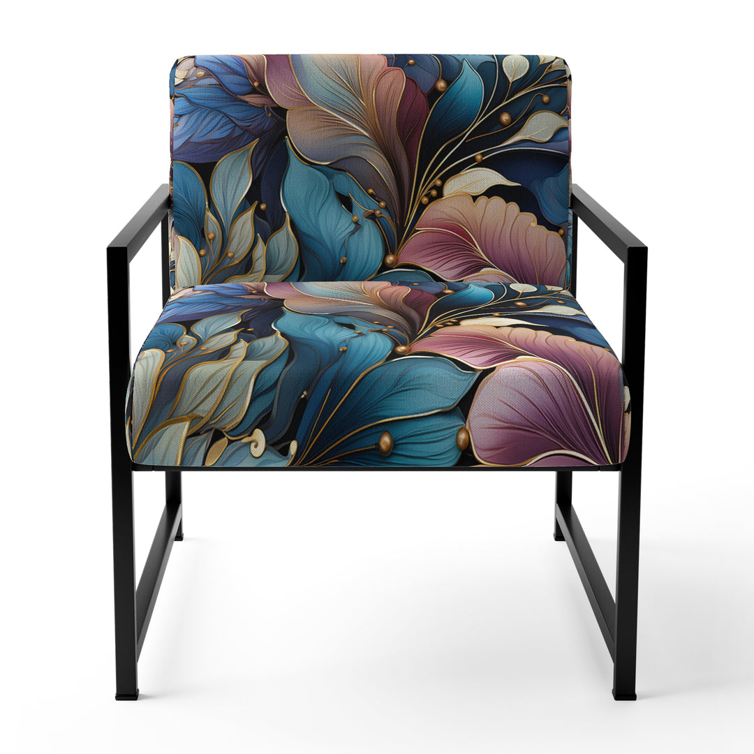 Spiral Flower Elegance Boho Pattern - Bohemian Arm Chair