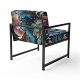 Spiral Flower Elegance Boho Pattern - Bohemian Arm Chair