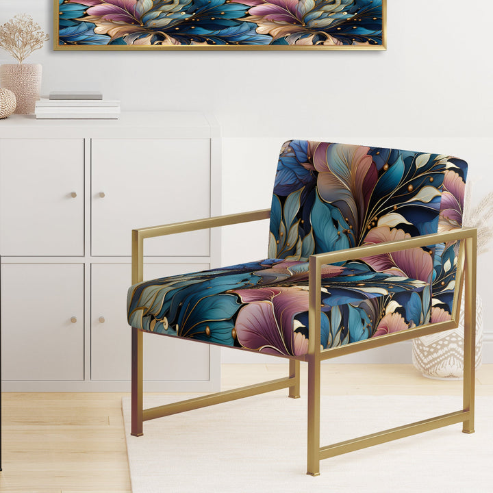 Spiral Flower Elegance Boho Pattern - Bohemian Arm Chair
