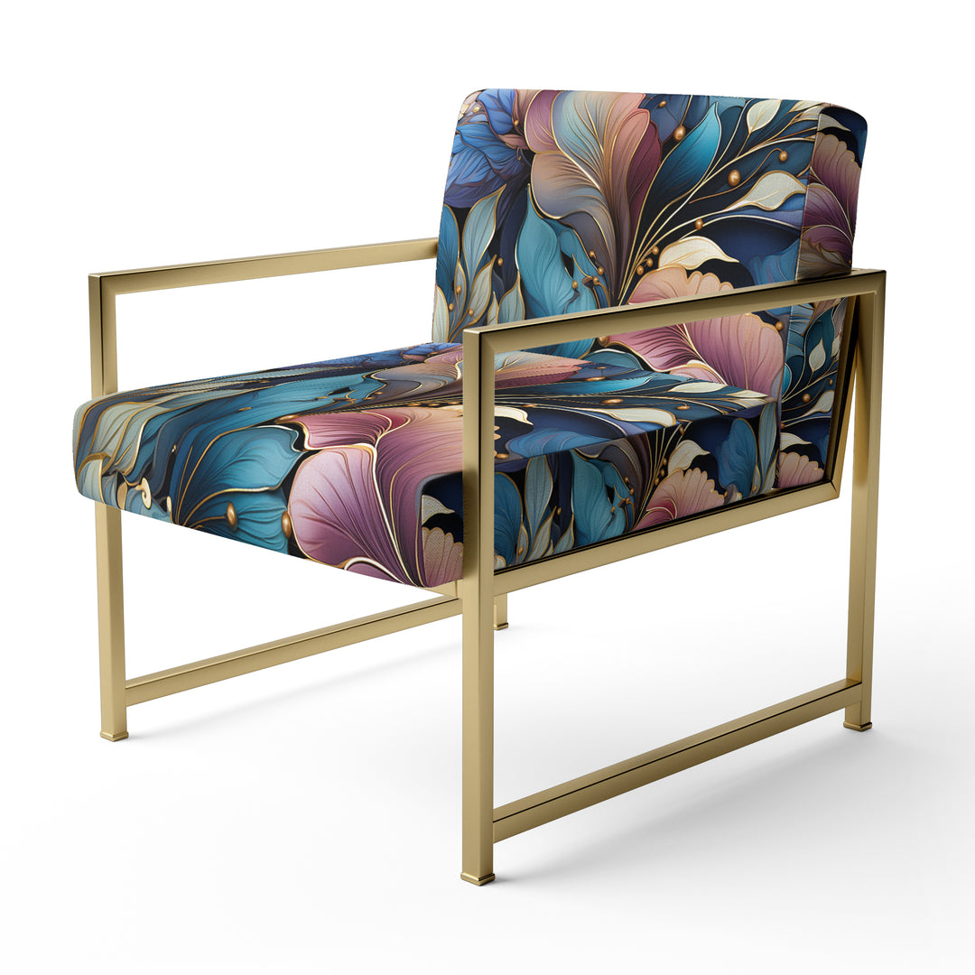 Spiral Flower Elegance Boho Pattern - Bohemian Arm Chair