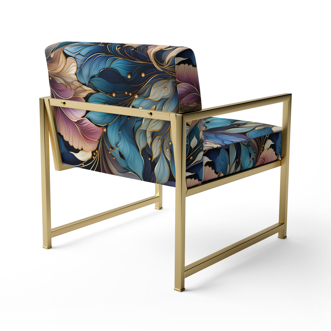 Spiral Flower Elegance Boho Pattern - Bohemian Arm Chair