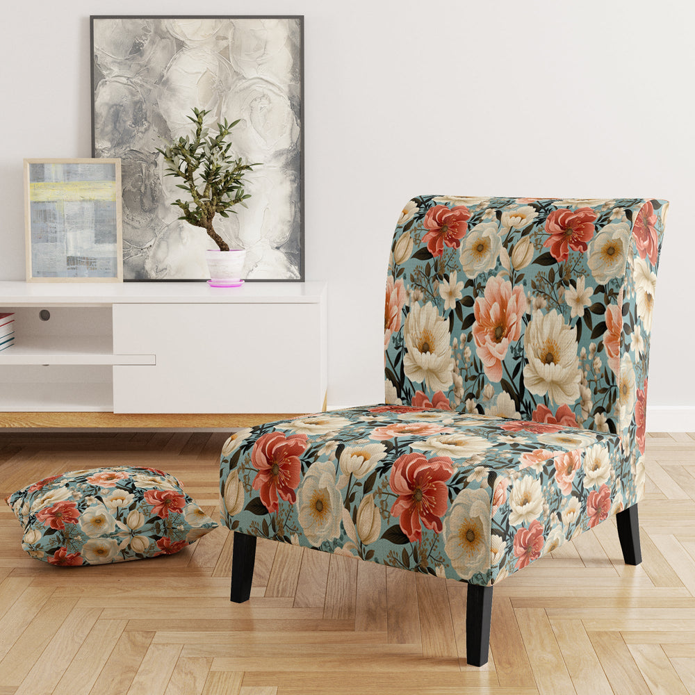 Boho Pastel Blooms Boho Pattern - Cottage Arm Chair