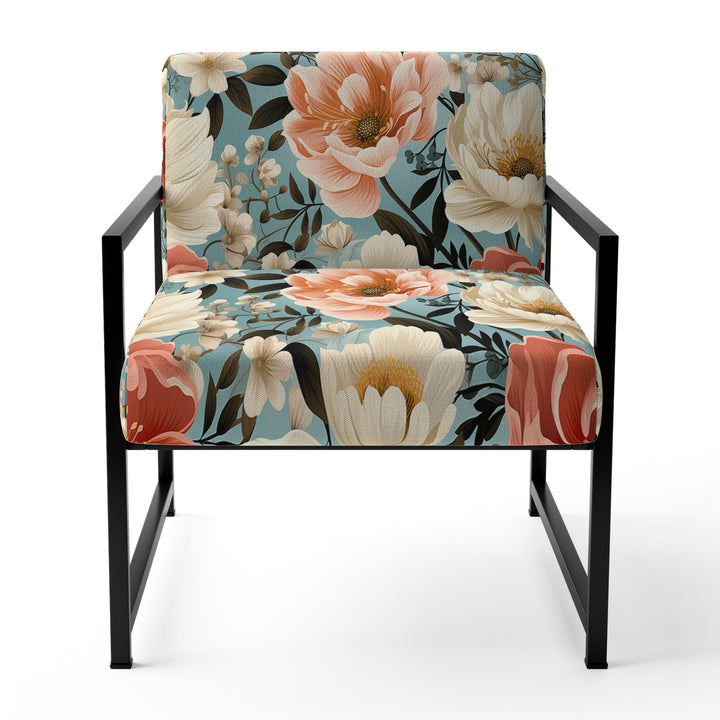 Boho Pastel Blooms Boho Pattern - Cottage Arm Chair