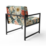 Boho Pastel Blooms Boho Pattern - Cottage Arm Chair