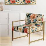 Boho Pastel Blooms Boho Pattern - Cottage Arm Chair