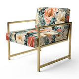 Boho Pastel Blooms Boho Pattern - Cottage Arm Chair