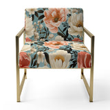 Boho Pastel Blooms Boho Pattern - Cottage Arm Chair