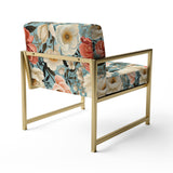 Boho Pastel Blooms Boho Pattern - Cottage Arm Chair