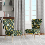 Botanical Bliss Boho Pattern - Upholstered Bohemian Accent Chairs