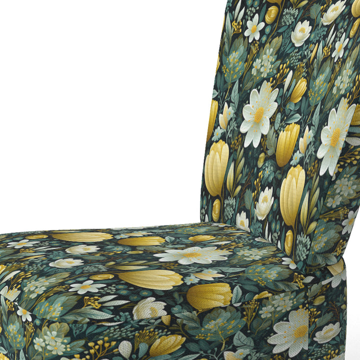 Botanical Bliss Boho Pattern - Upholstered Bohemian Accent Chairs