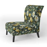 Botanical Bliss Boho Pattern - Upholstered Bohemian Accent Chairs