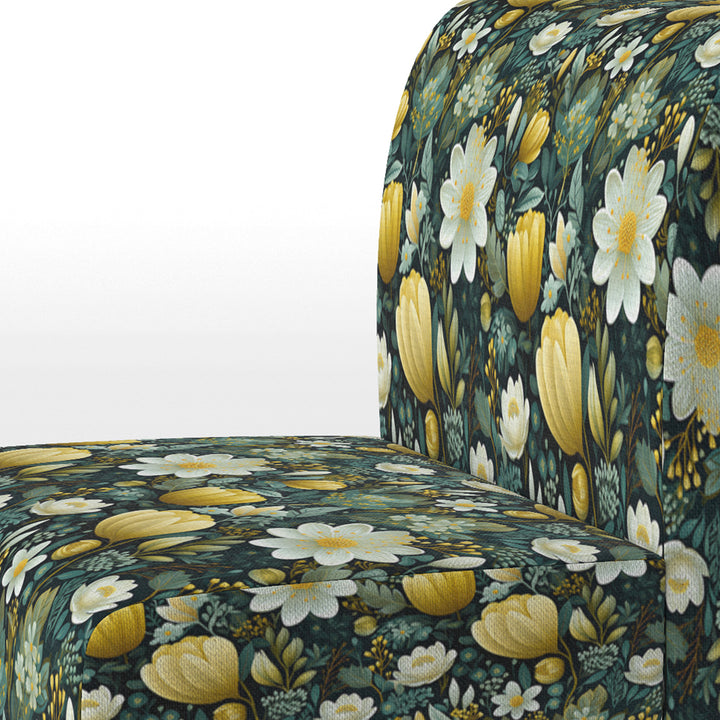 Botanical Bliss Boho Pattern - Upholstered Bohemian Accent Chairs