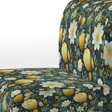 Botanical Bliss Boho Pattern - Upholstered Bohemian Accent Chairs