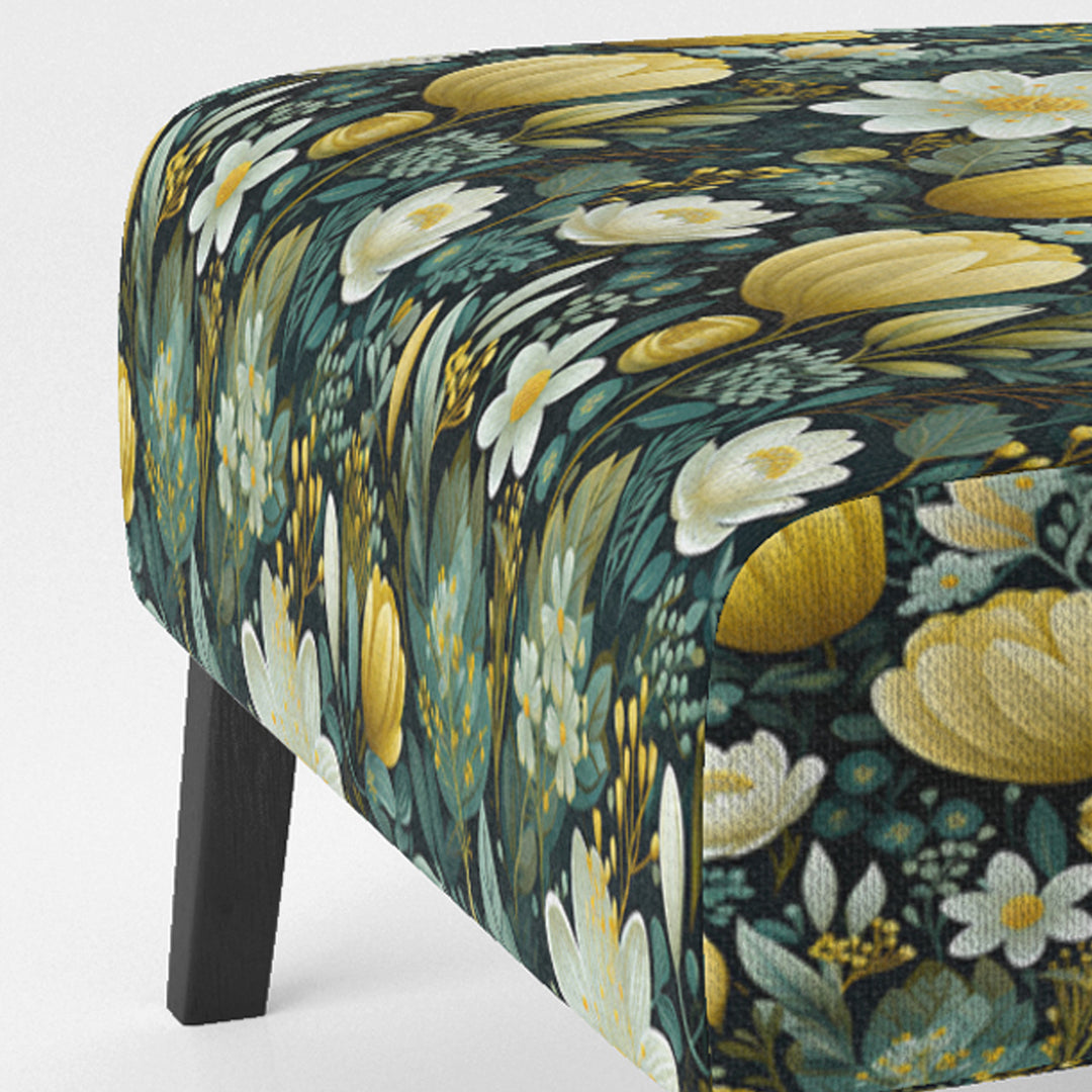 Botanical Bliss Boho Pattern - Upholstered Bohemian Accent Chairs