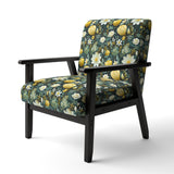 Botanical Bliss Boho Pattern - Upholstered Bohemian Accent Chairs