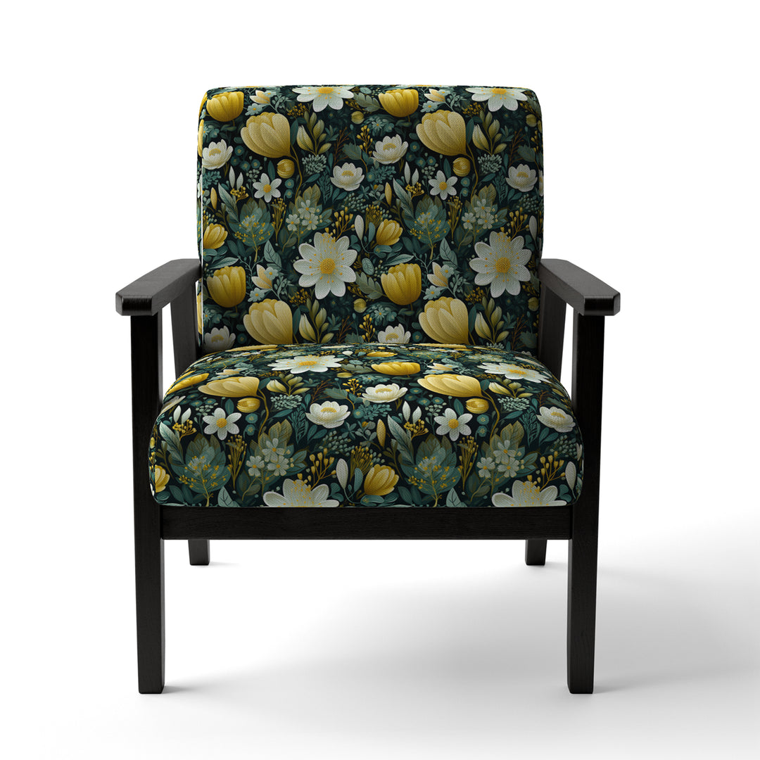 Botanical Bliss Boho Pattern - Upholstered Bohemian Accent Chairs
