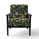 Botanical Bliss Boho Pattern - Upholstered Bohemian Accent Chairs