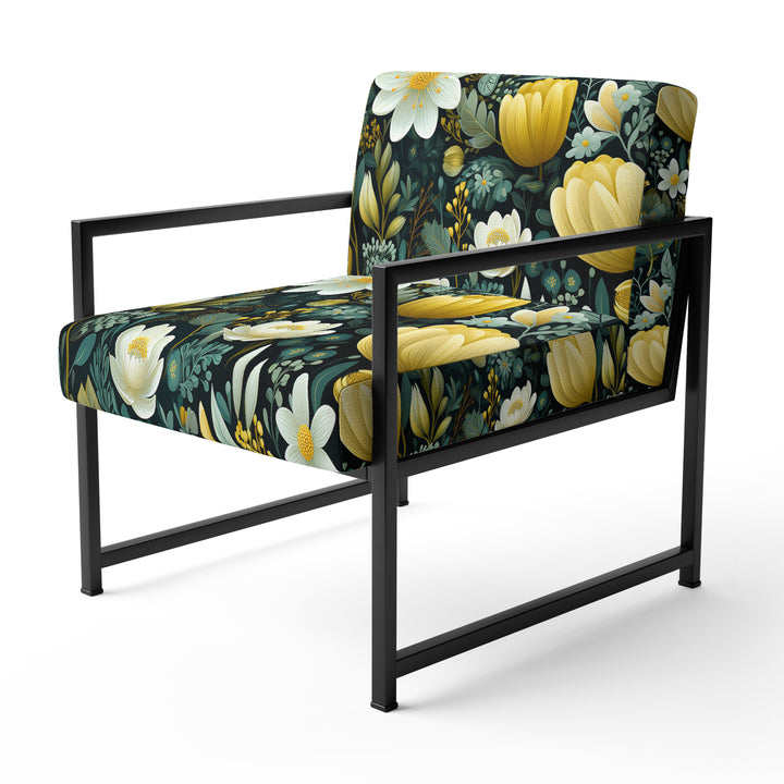 Botanical Bliss Boho Pattern - Upholstered Bohemian Accent Chairs