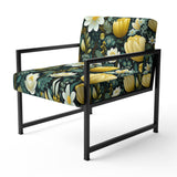 Botanical Bliss Boho Pattern - Upholstered Bohemian Accent Chairs