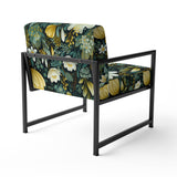 Botanical Bliss Boho Pattern - Upholstered Bohemian Accent Chairs