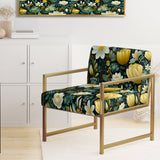 Botanical Bliss Boho Pattern - Upholstered Bohemian Accent Chairs